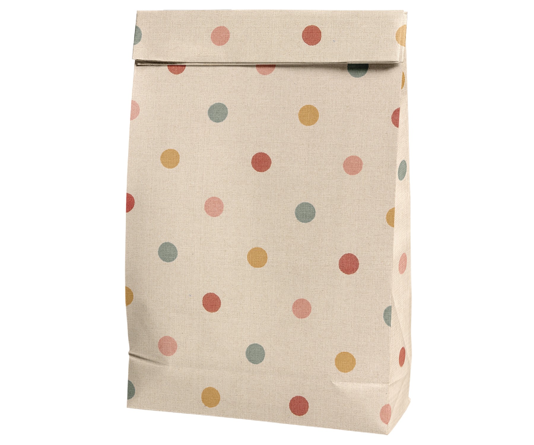 Maileg Torebka papierowa 28 cm - Gift bag, Multi dots